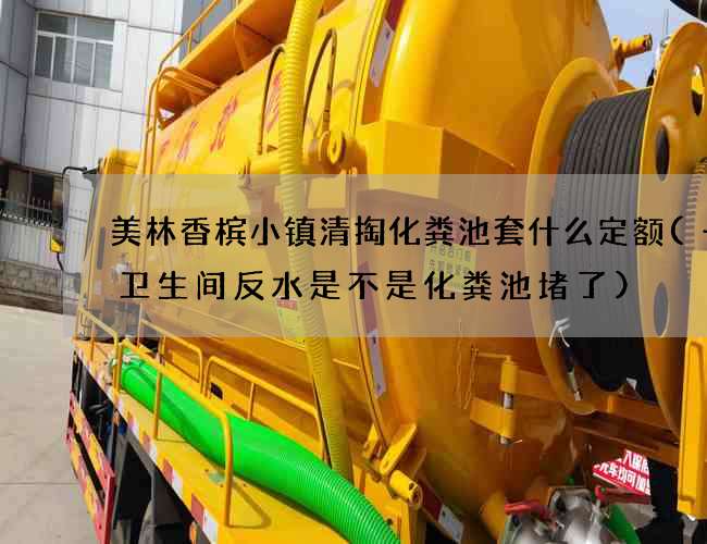 美林香槟小镇清掏化粪池套什么定额(一楼卫生间反水是不是化粪池堵了)