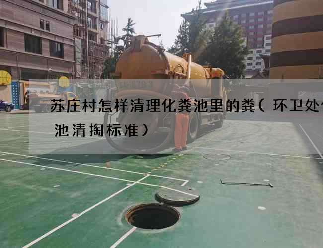 苏庄村怎样清理化粪池里的粪(环卫处化粪池清掏标准)
