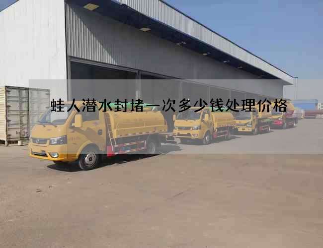 蛙人潜水封堵一次多少钱处理价格