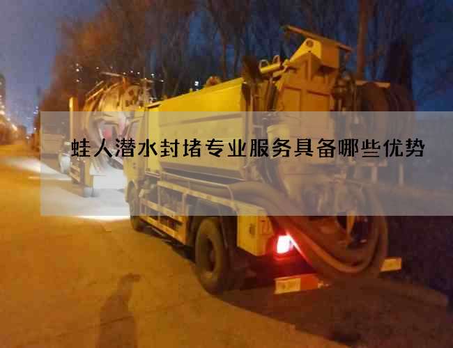 蛙人潜水封堵专业服务具备哪些优势