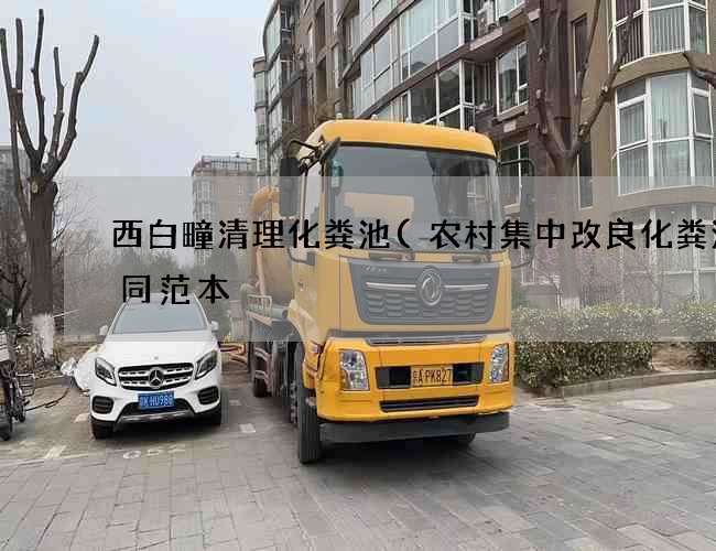 西白疃清理化粪池(农村集中改良化粪池合同范本) 西白疃清理化粪池(农村集中改良化粪池合同范本)