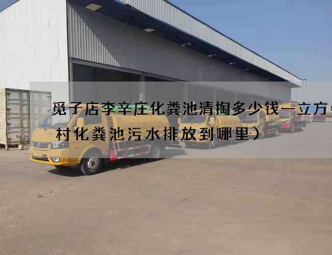 觅子店李辛庄化粪池清掏多少钱一立方(农村化粪池污水排放到哪里)