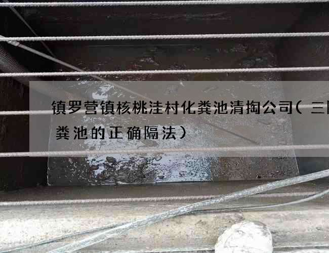 镇罗营镇核桃洼村化粪池清掏公司(三隔化粪池的正确隔法)