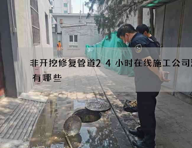 非开挖修复管道24小时在线施工公司流程有哪些