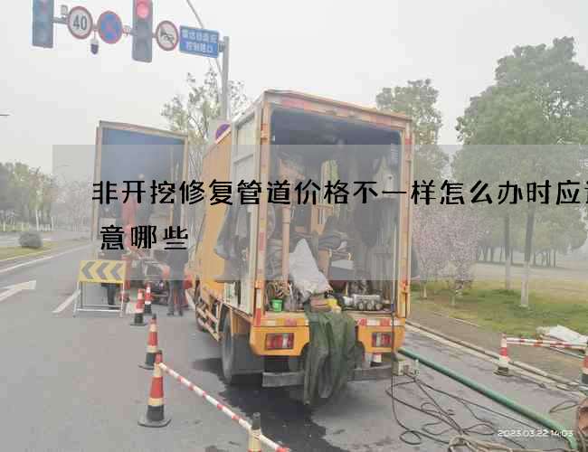 非开挖修复管道价格不一样怎么办时应该注意哪些