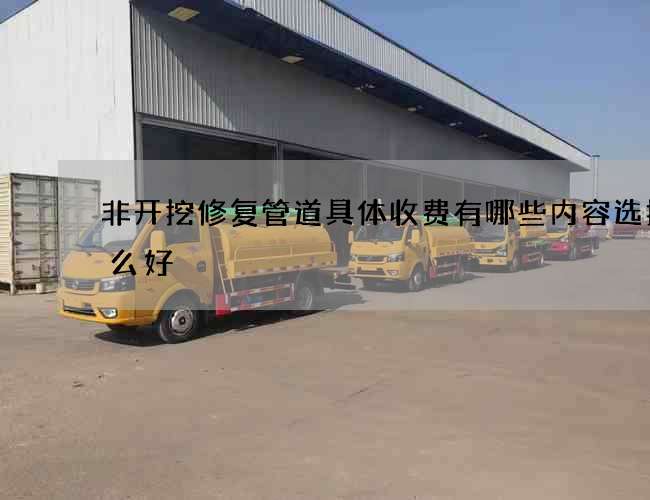 非开挖修复管道具体收费有哪些内容选择什么好