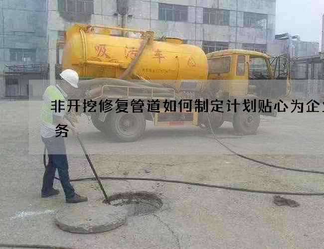 非开挖修复管道如何制定计划贴心为企业服务