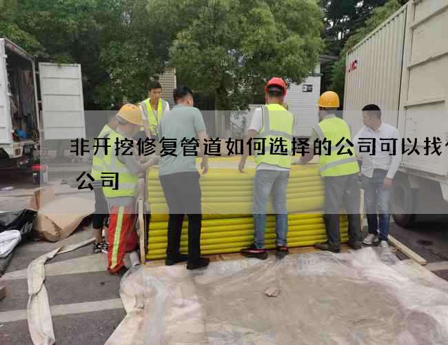 非开挖修复管道如何选择的公司可以找什么公司