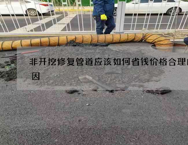 非开挖修复管道应该如何省钱价格合理的原因