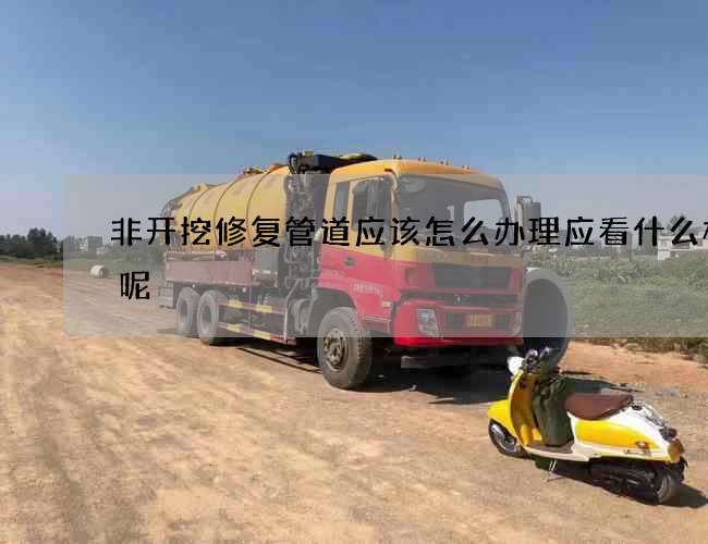非开挖修复管道应该怎么办理应看什么标准呢 非开挖修复管道应该怎么办理应看什么标准呢
