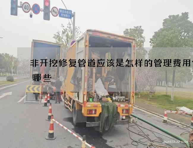 非开挖修复管道应该是怎样的管理费用包含哪些 非开挖修复管道应该是怎样的管理费用包含哪些