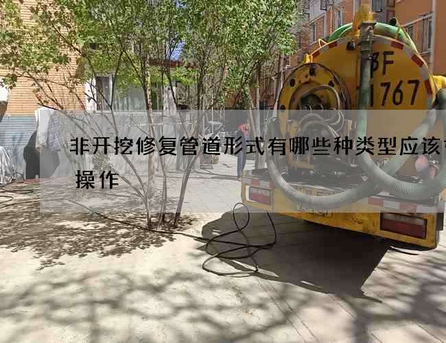 非开挖修复管道形式有哪些种类型应该如何操作