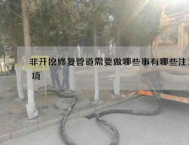 非开挖修复管道需要做哪些事有哪些注意事项