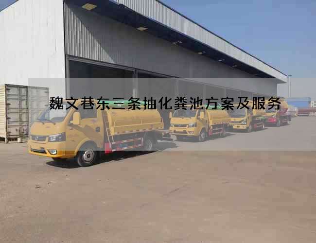 魏文巷东三条抽化粪池方案及服务