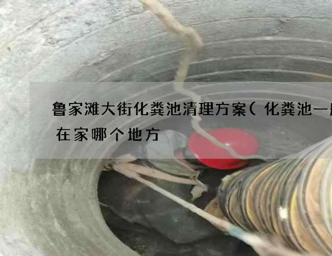 鲁家滩大街化粪池清理方案(化粪池一般建在家哪个地方) 鲁家滩大街化粪池清理方案(化粪池一般建在家哪个地方)