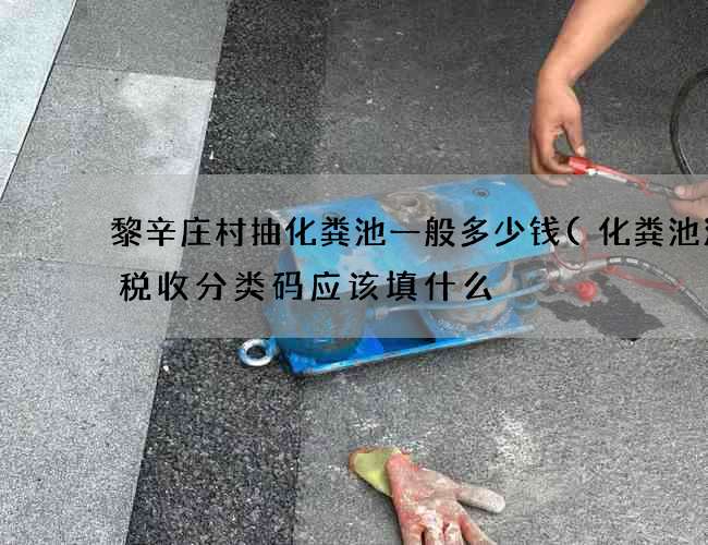 黎辛庄村抽化粪池一般多少钱(化粪池清理税收分类码应该填什么) 黎辛庄村抽化粪池一般多少钱(化粪池清理税收分类码应该填什么)