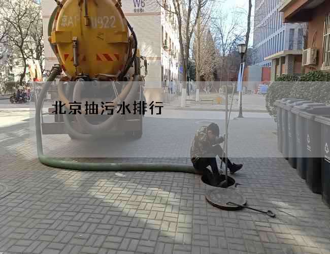 北京抽污水排行