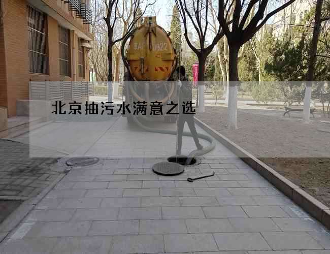 北京抽污水满意之选