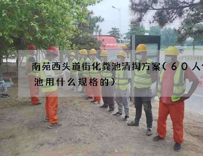南苑西头道街化粪池清掏方案(60人化粪池用什么规格的)