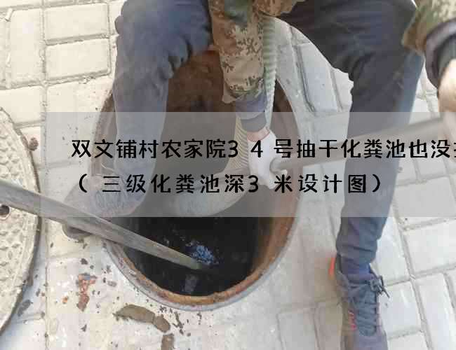 双文铺村农家院34号抽干化粪池也没找到(三级化粪池深3米设计图)