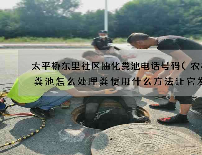 太平桥东里社区抽化粪池电话号码(农村化粪池怎么处理粪便用什么方法让它发酵)