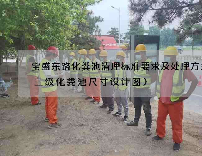 宝盛东路化粪池清理标准要求及处理方式(三级化粪池尺寸设计图)