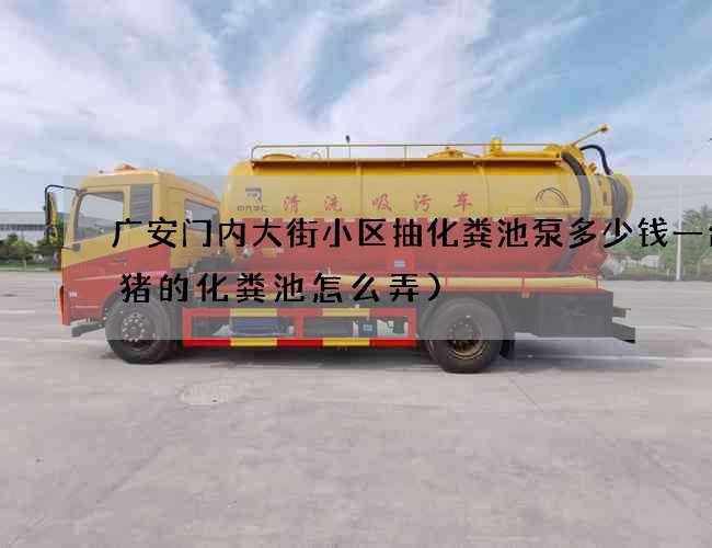 广安门内大街小区抽化粪池泵多少钱一台(猪的化粪池怎么弄)