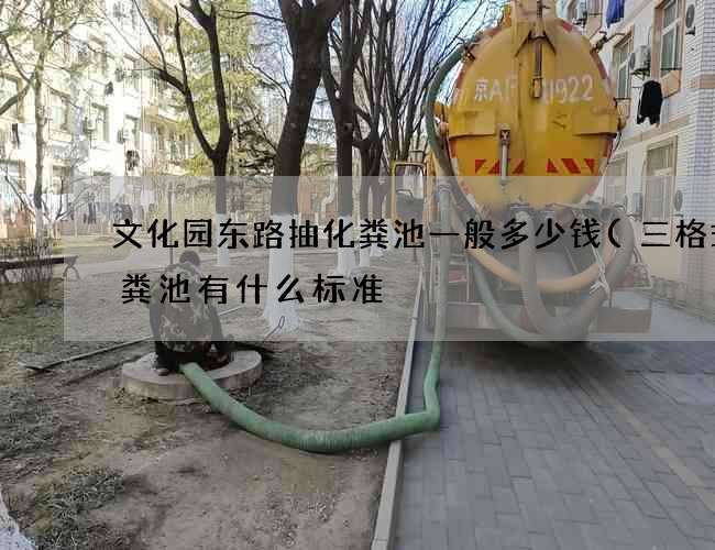 文化园东路抽化粪池一般多少钱(三格式化粪池有什么标准) 文化园东路抽化粪池一般多少钱(三格式化粪池有什么标准)