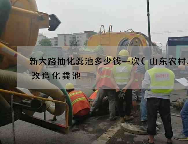 新大路抽化粪池多少钱一次(山东农村旱厕改造化粪池) 新大路抽化粪池多少钱一次(山东农村旱厕改造化粪池)