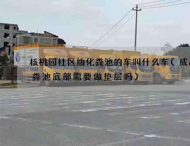核桃园社区抽化粪池的车叫什么车(成品化粪池底部需要做垫层吗)