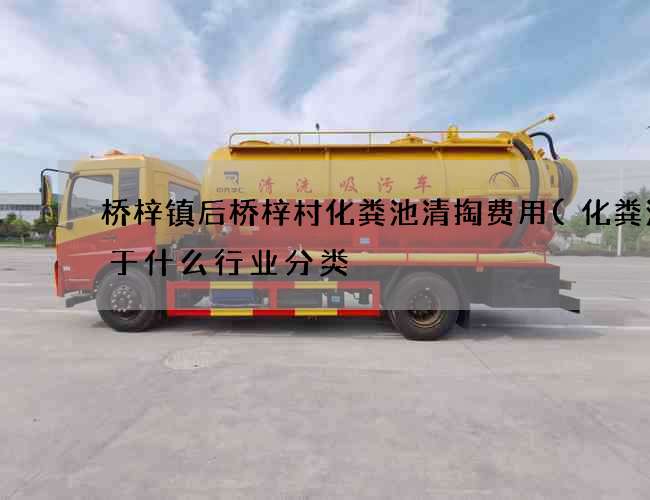 桥梓镇后桥梓村化粪池清掏费用(化粪池属于什么行业分类) 桥梓镇后桥梓村化粪池清掏费用(化粪池属于什么行业分类)