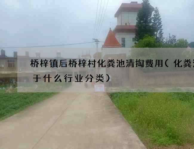 桥梓镇后桥梓村化粪池清掏费用(化粪池属于什么行业分类)