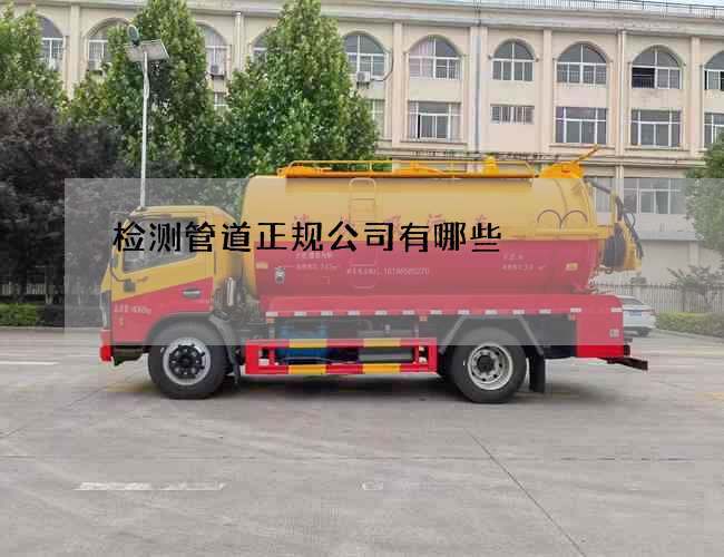 检测管道正规公司有哪些