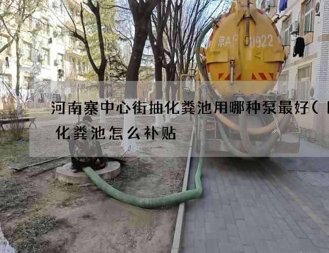 河南寨中心街抽化粪池用哪种泵最好(国家化粪池怎么补贴) 河南寨中心街抽化粪池用哪种泵最好(国家化粪池怎么补贴)