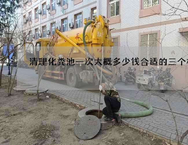 清理化粪池一次大概多少钱合适的三个标志