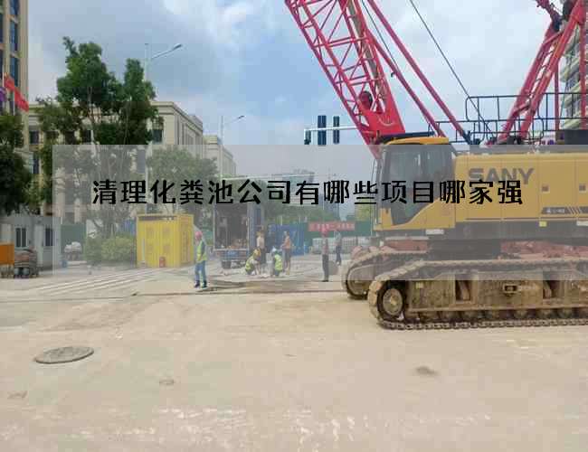 清理化粪池公司有哪些项目哪家强