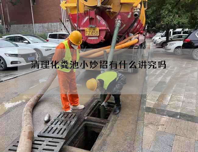 清理化粪池小妙招有什么讲究吗