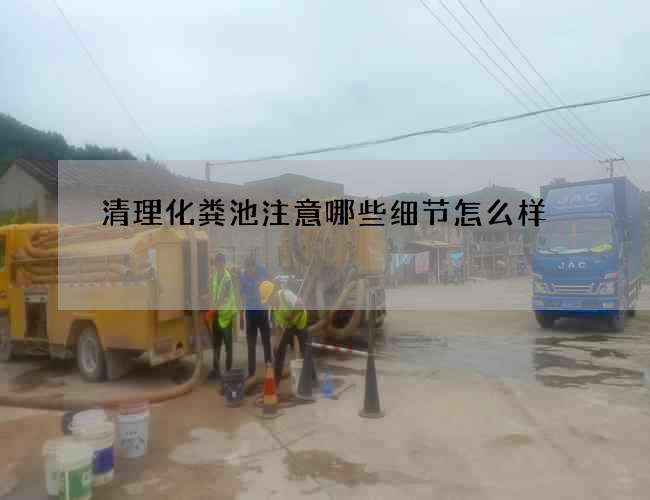 清理化粪池注意哪些细节怎么样