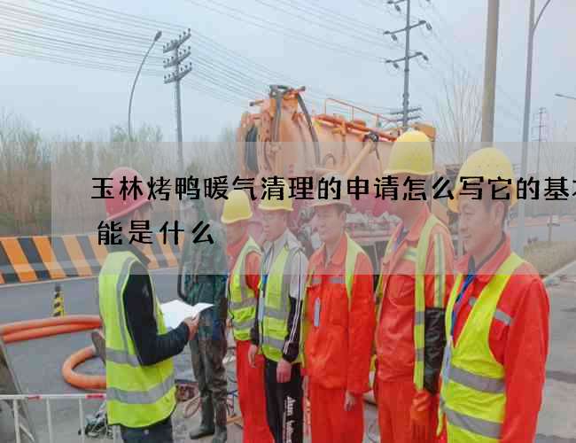 玉林烤鸭暖气清理的申请怎么写它的基本性能是什么
