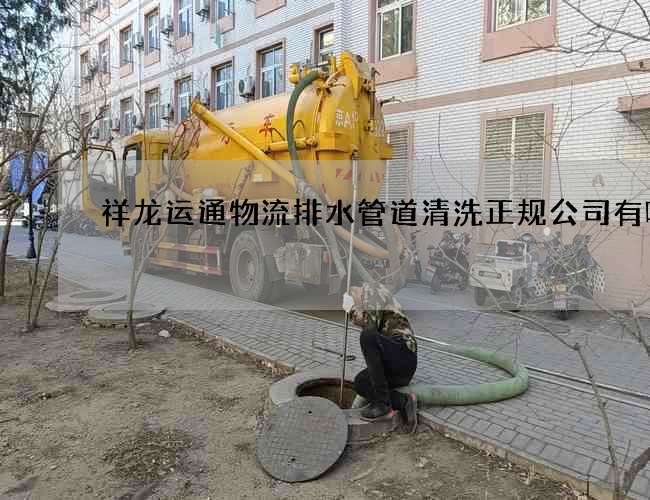 祥龙运通物流排水管道清洗正规公司有哪些