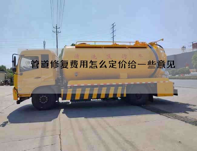 管道修复费用怎么定价给一些意见 管道修复费用怎么定价给一些意见