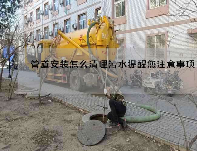 管道安装怎么清理污水提醒您注意事项