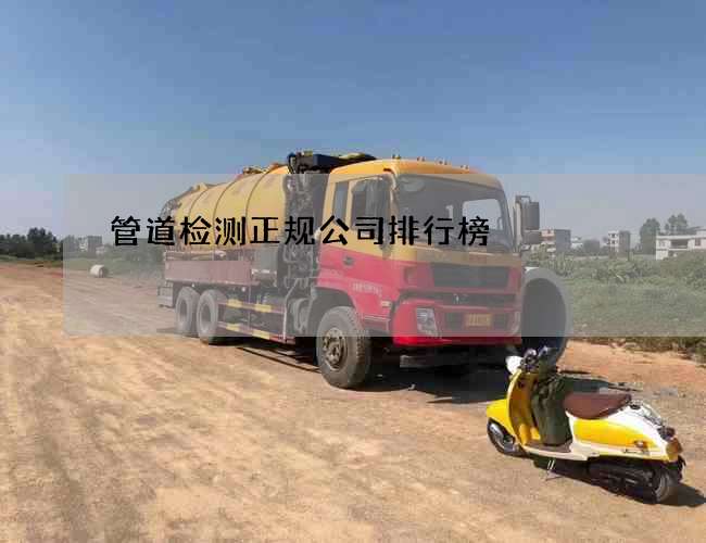 管道检测正规公司排行榜