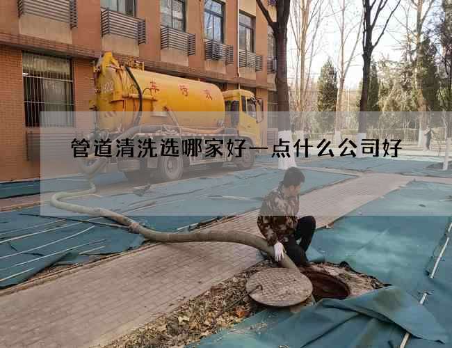 管道清洗选哪家好一点什么公司好