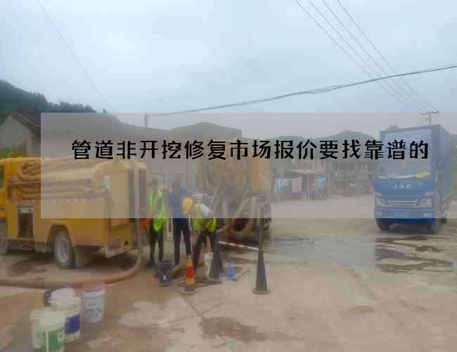 管道非开挖修复市场报价要找靠谱的