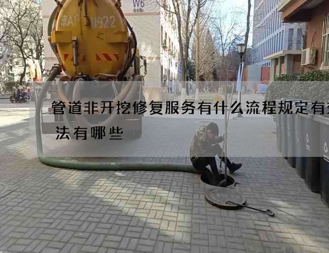 管道非开挖修复服务有什么流程规定有效方法有哪些 管道非开挖修复服务有什么流程规定有效方法有哪些