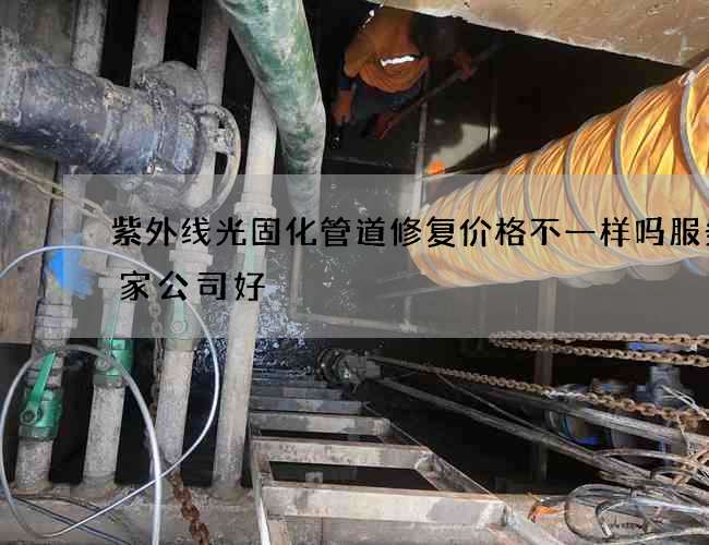 紫外线光固化管道修复价格不一样吗服务哪家公司好