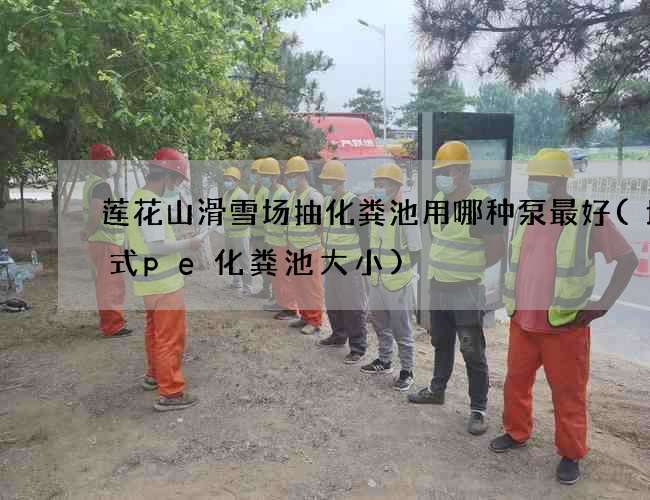 莲花山滑雪场抽化粪池用哪种泵最好(地埋式pe化粪池大小)