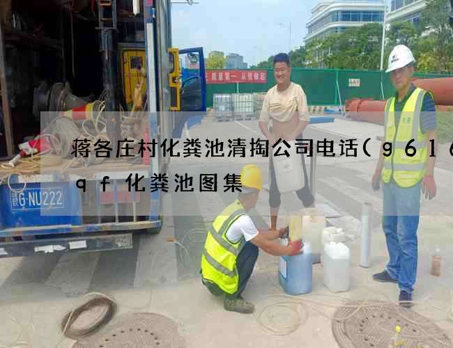 蒋各庄村化粪池清掏公司电话(g616sqf化粪池图集) 蒋各庄村化粪池清掏公司电话(g616sqf化粪池图集)