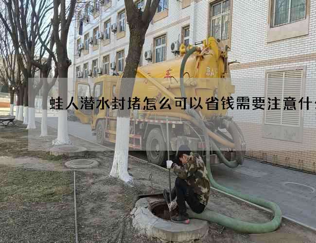 蛙人潜水封堵怎么可以省钱需要注意什么